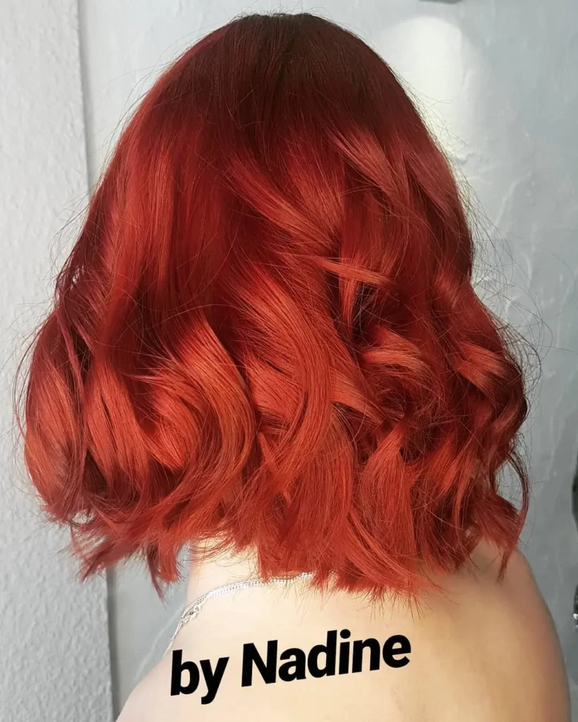Rote Haarfarbe Ergebnis bei HaarErlebnis